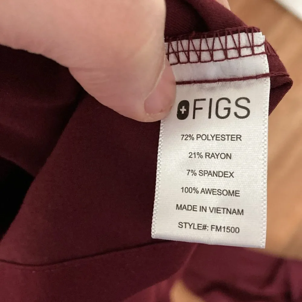 Figs mens burgundy